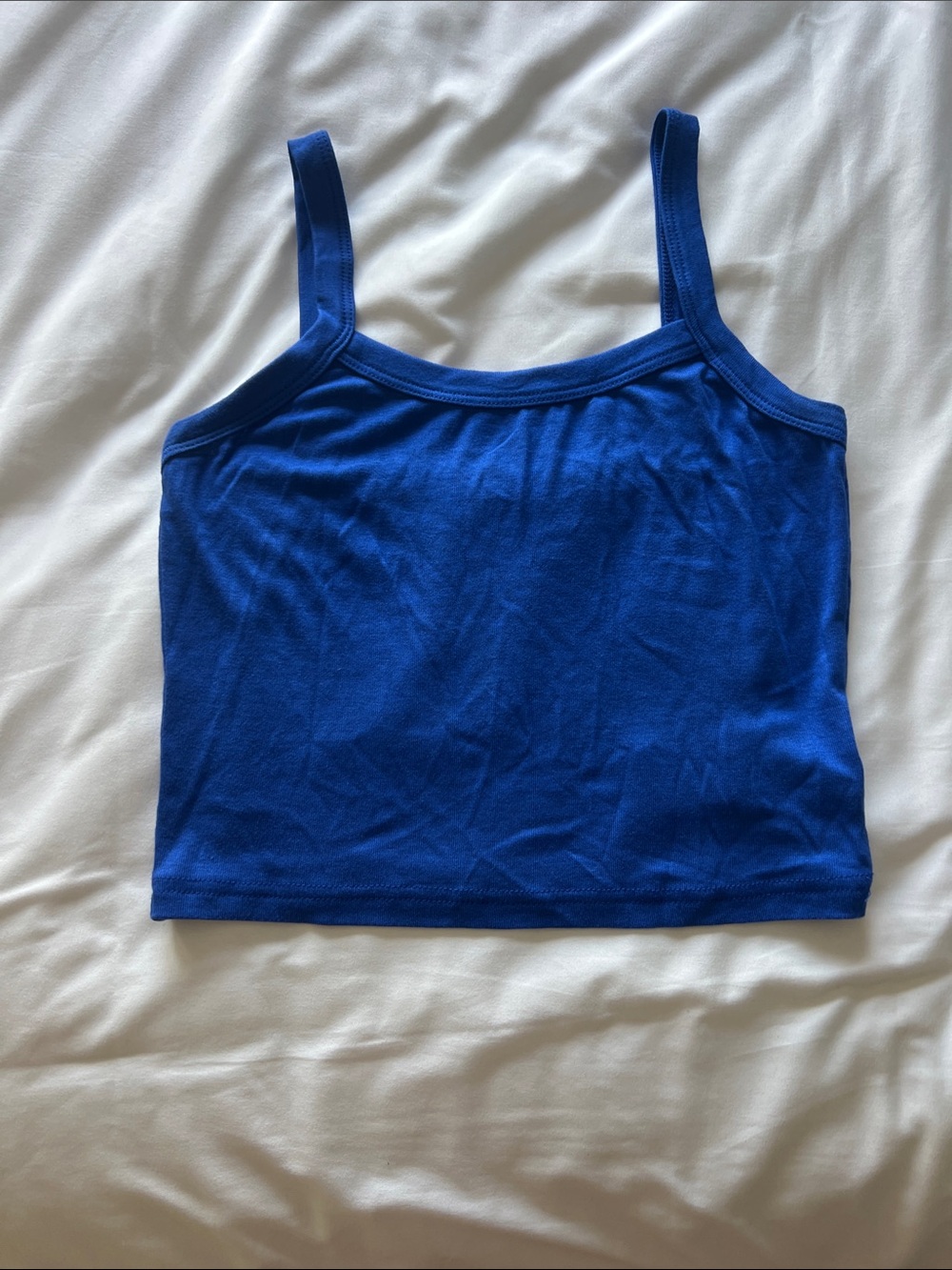 SHEIN Royal Blue Cropped Camisole Tank